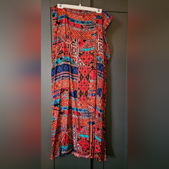 🩷5/$25🩷 Forever21 Vibrant Island Maxi Skirt, Plus Size 2X - Picture 3 of 8
